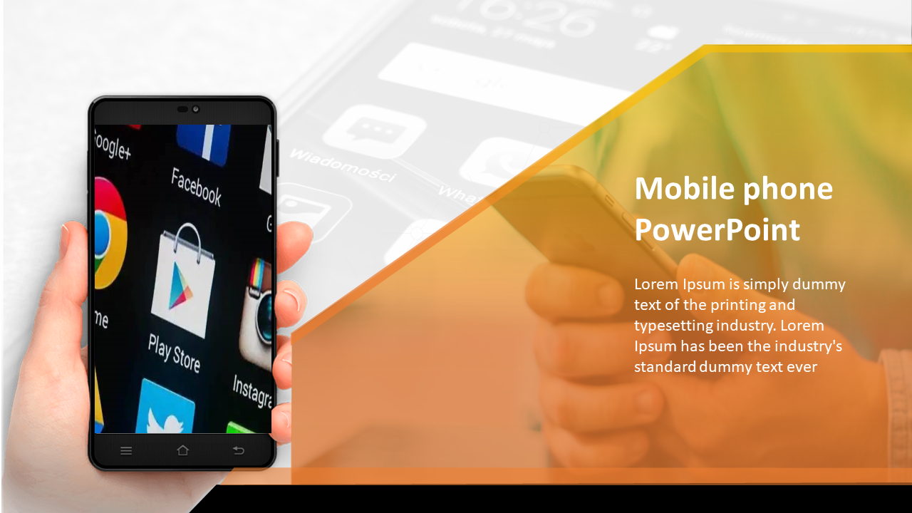 Free - Mobile Phone PowerPoint Template And Google Slides 